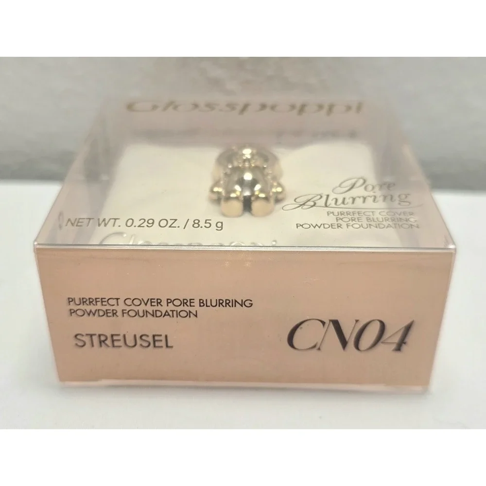 Glosspoppi Purrfect Cover Pore Blurring Powder Foundation CN04 .29oz Streusel